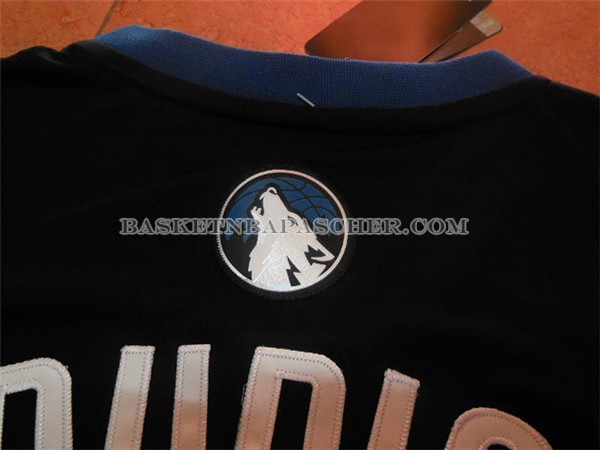 Maillot Manche Courte Minnesota Timberwolves Rubio Noir